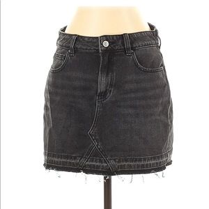 black denim skirt
